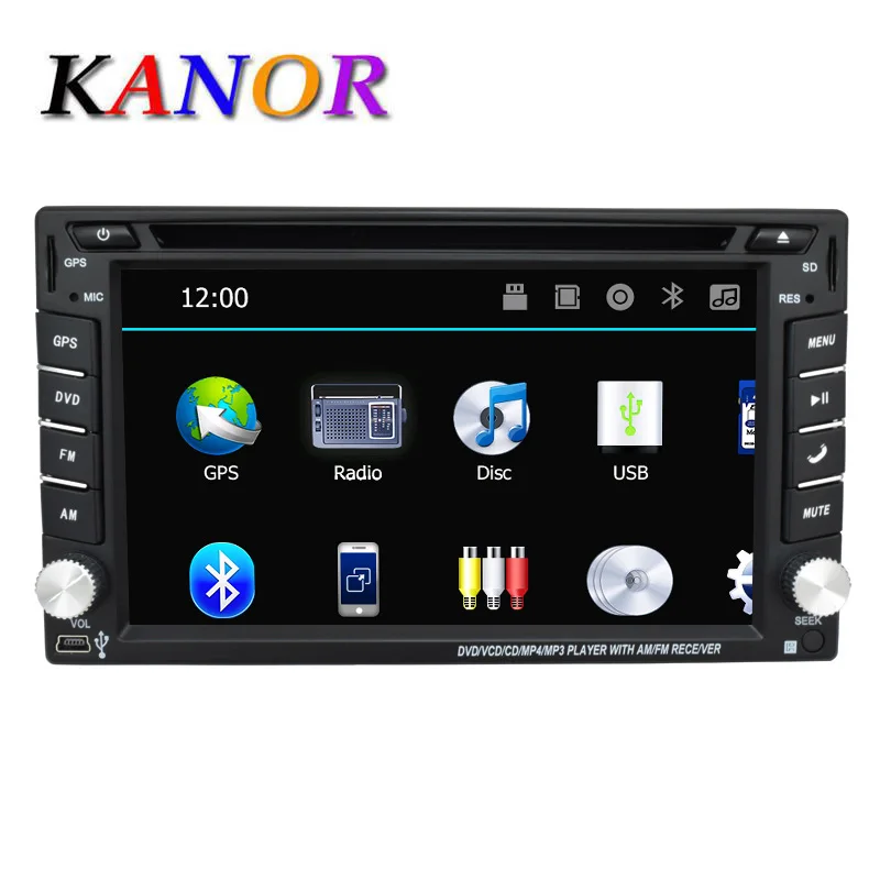 KANOR 2 din Universal font b Car b font Radio Double font b Car b font