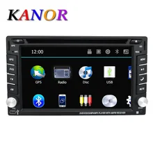 KANOR 2 din Universal Car Radio Double Car DVD Player GPS Navigation In dash Car Audio Stereo Video Free Map Car multimedia
