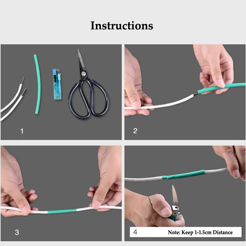 

371 Pcs Terminal Insulated Electrical Wire Cable Connector Heat Shrink Tube Kit TN99