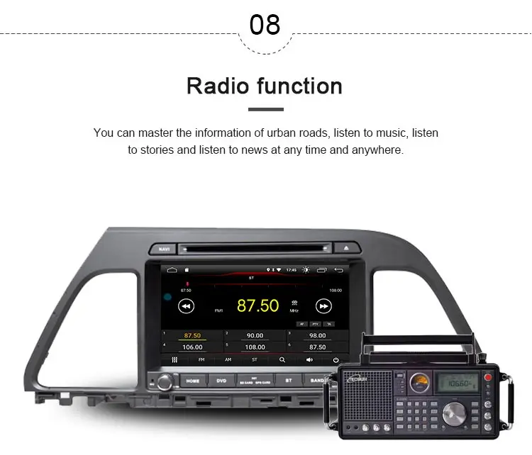 Best JDASTON Android 9.1 Car DVD Player For HYUNDAI Sonata 2015 2016 Multimedia GPS Navigation 2 Din Car Radio Audio Stereo WIFI 9