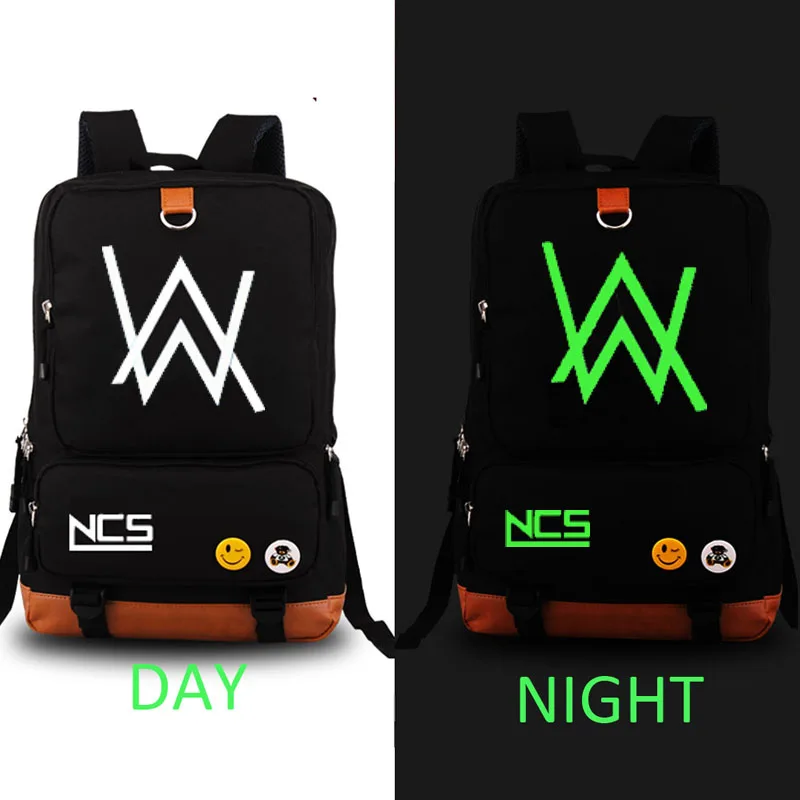 

DJ alan walker school bag noctilucous backpack student school bag Notebook backpack Daily backpack