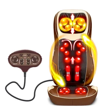 

Electric Heating Kneading Massage Chair Back Shoulder Neck Massager Cushion Infrared Therapy Massage Pillow Muscle Stimulator