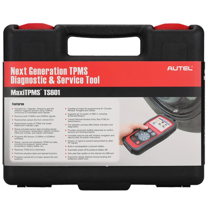 Autel MaxiTPMS TS601 инструмент мониторинга состояния шин беспроводной TPMS сенсор сброс