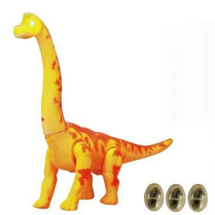 Игрушки динозавров, электрическая световая проецирующая ходьба уложит Яйца динозавра Брахиозавра с длинным воротником мальчиков, как электронные игрушки в подарок
