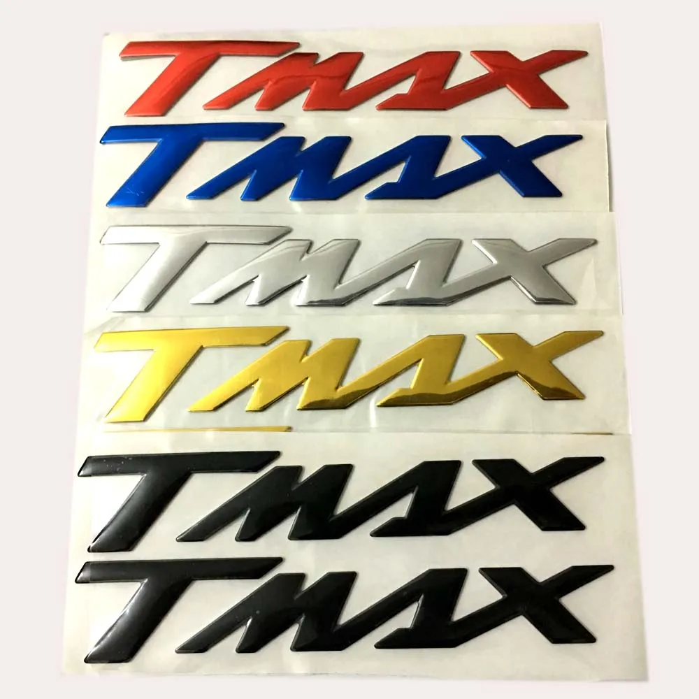 

1 Pair Motorcycle Decals Stickers Emblem Badge 3D Raised Tank For Yamaha TMAX 500/530 TMAX500 TMAX530 T-MAX 500/530