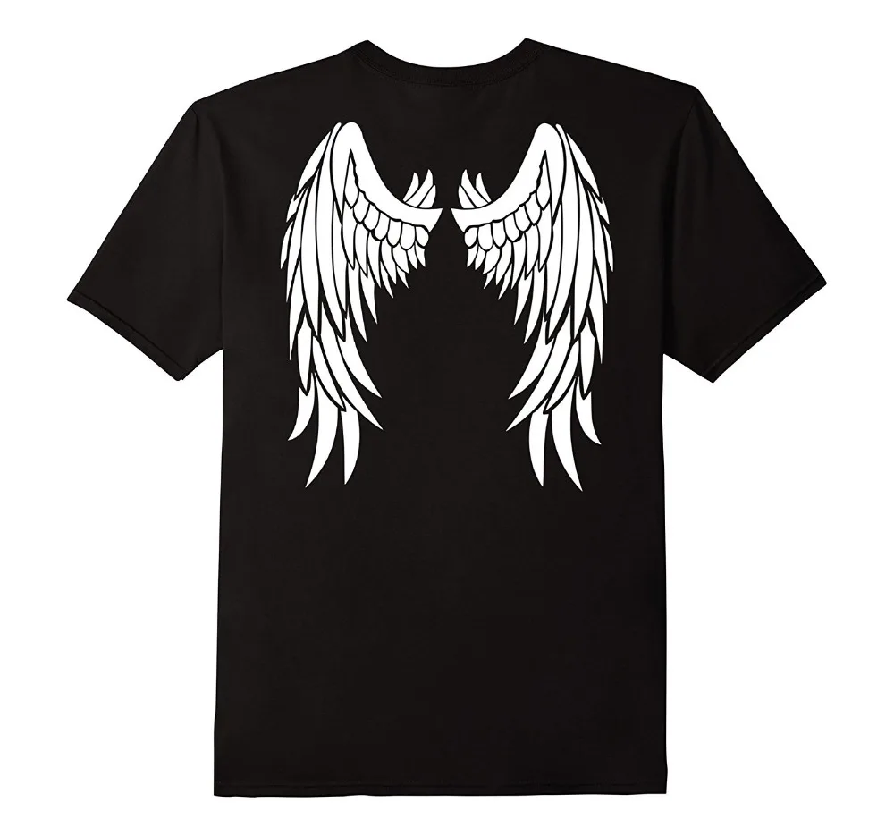 Design Style New Fashion Angel Wings On Back Men T Shirt Clothing Printed Cotton Topin TShirts Design Style New Fashion Angel Wings On Back Men T Shirt Clothing Printed Cotton Topin TShirts