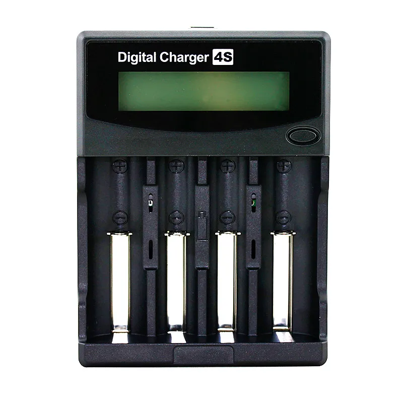 اللوحي شواحن اختبار قدرة البطارية LCD 18650/26650/16340/14500/10440/18500 شاحن بطارية مع شاشة + 12V2A محول 5V1A