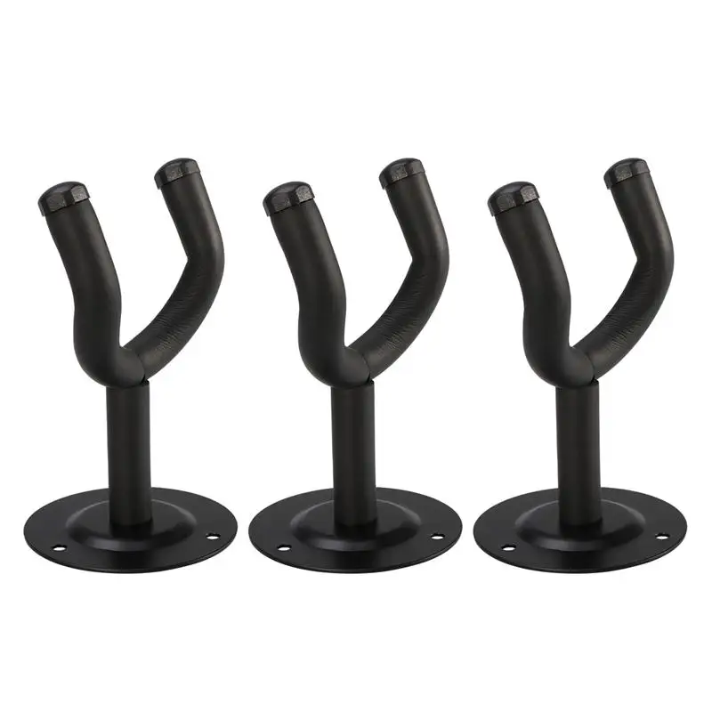 3pcs Guitar Hangers hooks Fits all size Guitars Hook Holder Instrument