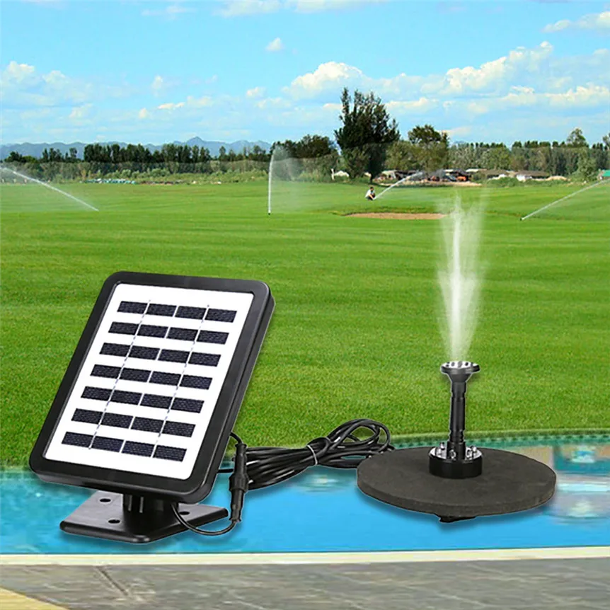 

7V Solar Water Panel Power Fountain Pump Kit for Garden Pond Pool Fish Tank Landscape Pool Garden Decorative Fountain ju06