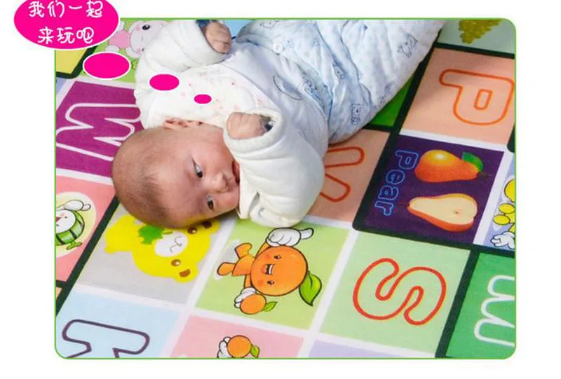 Младенческой ребенка ползать подушечка EPE занятием в тренажерном зале Playmat активность коврик для Гостиная большой ковер Восхождение