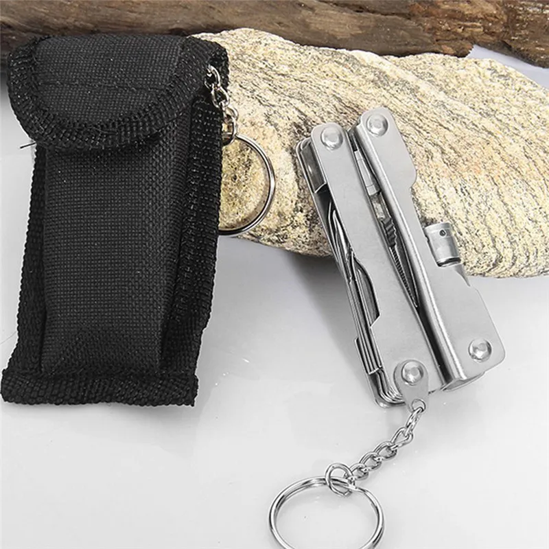 Multitool Pliers Pocket Knife Screwdriver Set With LED Light Hand Crimping Survival Tool Stainless Steel Folding Knife Pliers (1)
