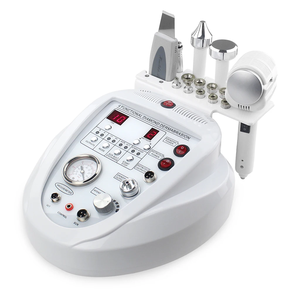 

4 in 1 Diamond Microdermabrasion Machine Dermabrasion Anti Aging Wrinkle Skincare Blackhead Remover Exfoliator for Salon Use