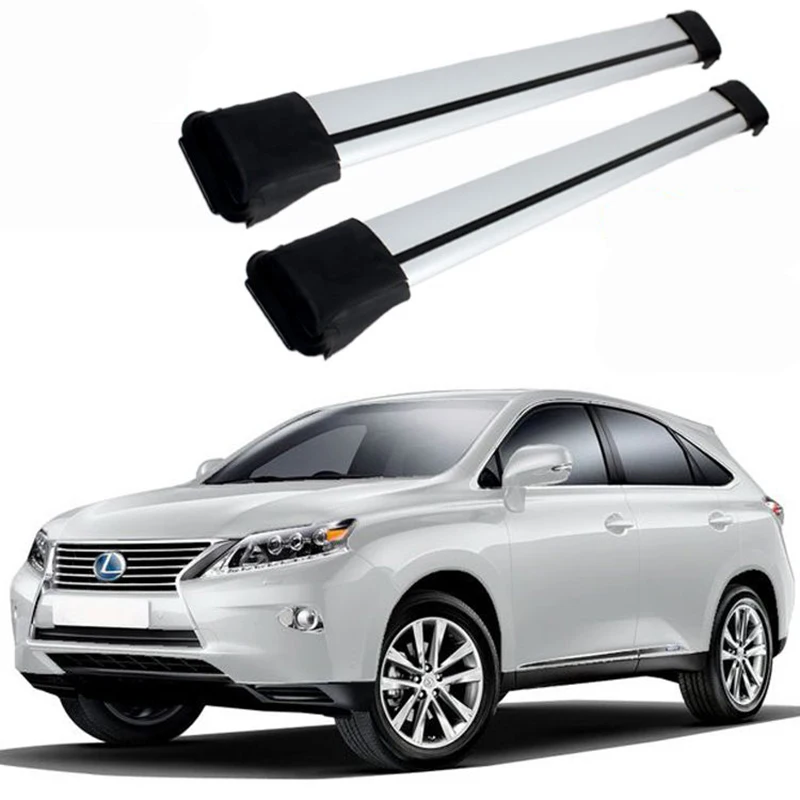ل rx300 لكزس rx270 rx350 rx450h 2009-2017 سقف رف القضبان شريط الأمتعة الناقل القضبان أعلى عبر الرفوف الحديدية صناديق الألومنيوم سبيكة