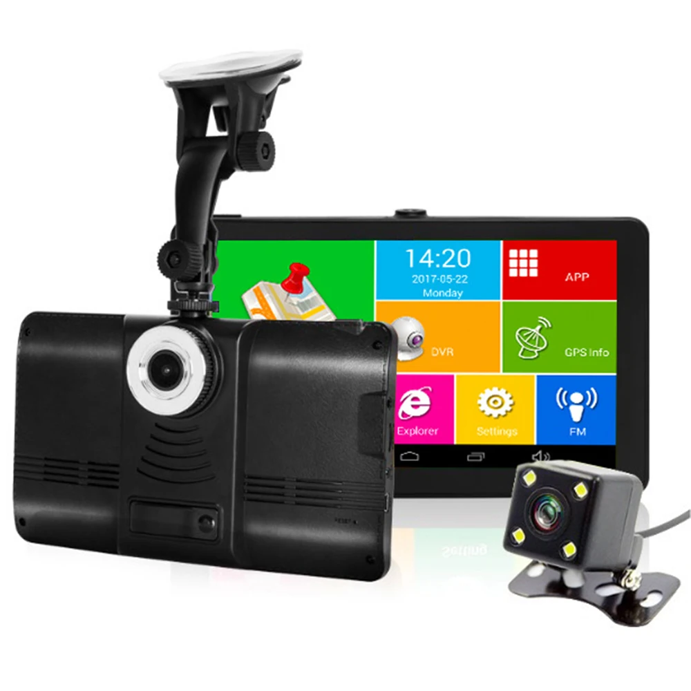 Buy 7" Android Car GPS Navigator DVR Camera Car