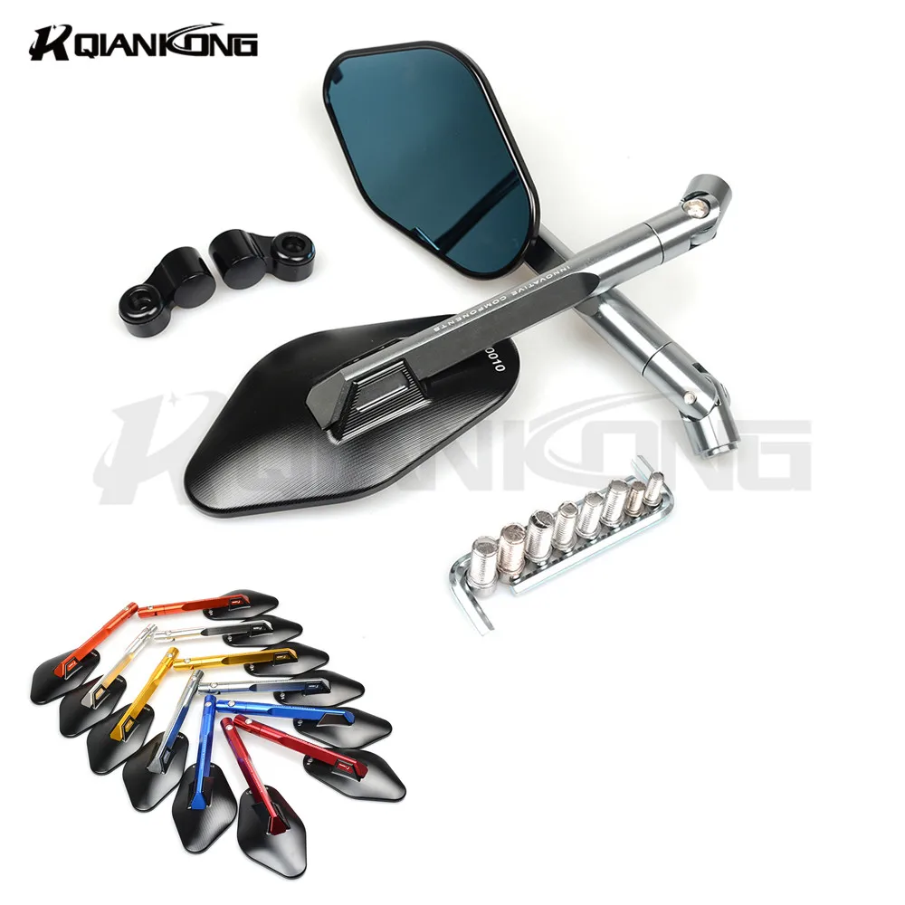 CNC Aluminum Paired motorcycle rearview mirrors Universal Side Mirrors FOR BMW F800R K1300R S1000R G310R S1000XR F800GT F700GS