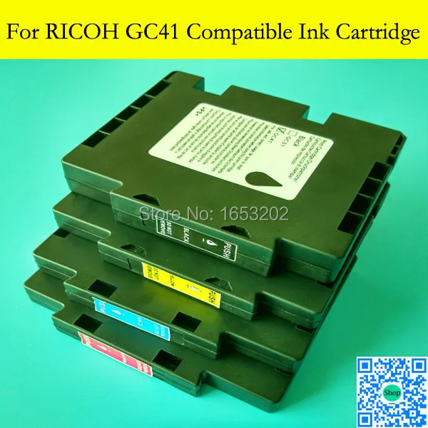 

40 Pieces/Lot GC41 Compatible Full Sublimation Ink Cartridge For Ricoh GC41 GC-41 For Ricoh SG3100/2100/7100/2010/3110