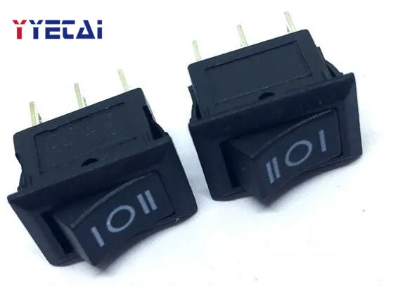 

YongYeTai 3 foot 3 gear 10*15 KCD11 copper foot small boat type switch free shipping