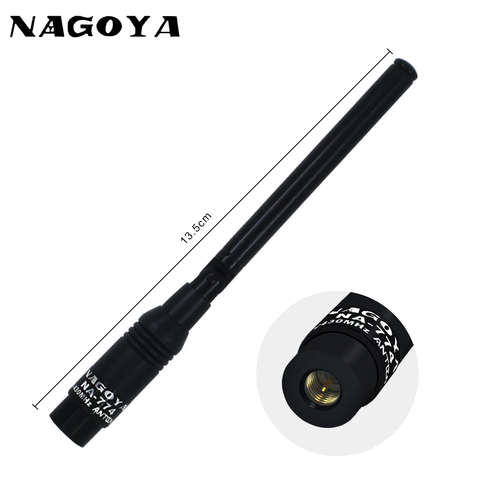 NAGOYA NA 774 SMA M Male VHF UHF 144 430MHz Dual Band Antenna Walkie Talkie Two 1