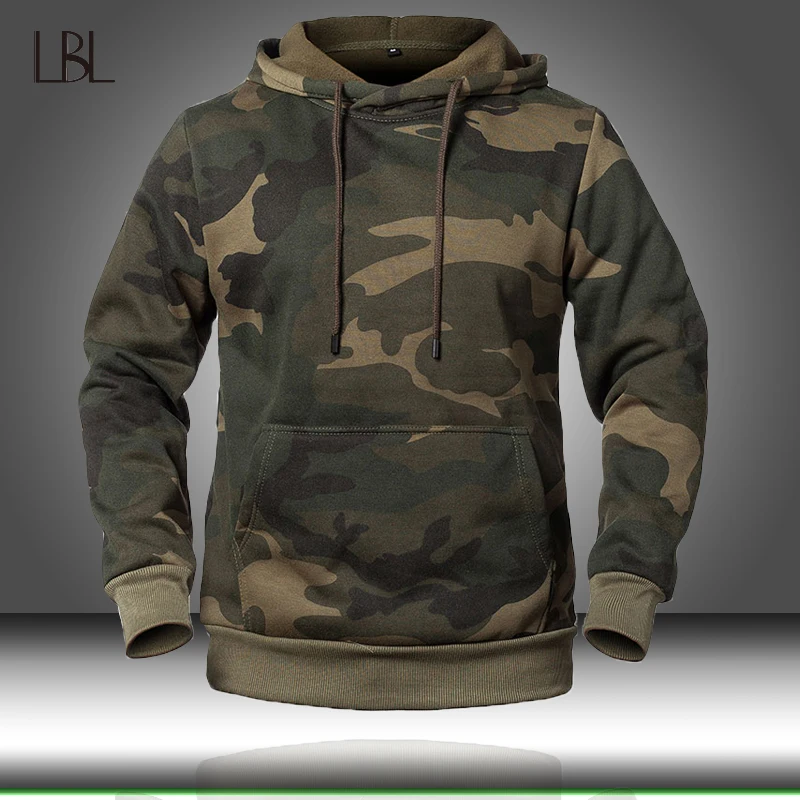 mens camo pullover