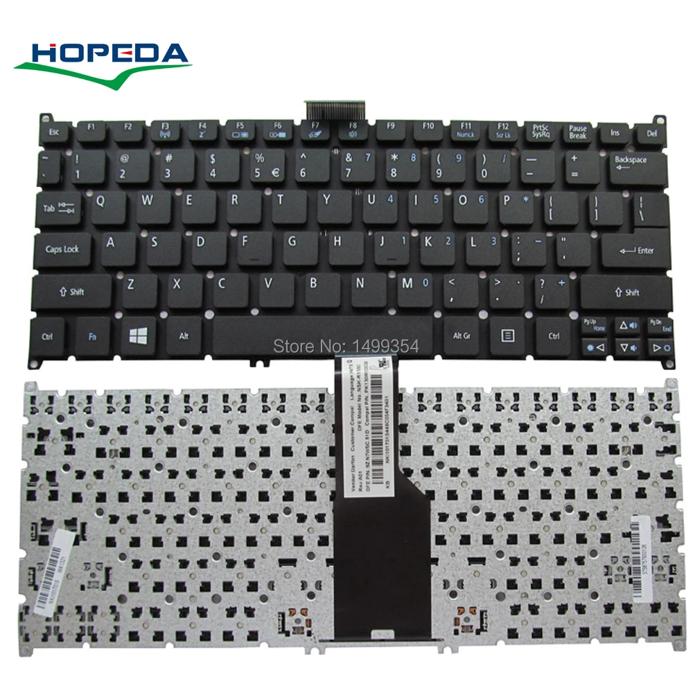 

New Laptop Keyboard For ACER Aspire S3-371 V5-171 S3-391 S3-951 MS2346 Keyboard Replacement