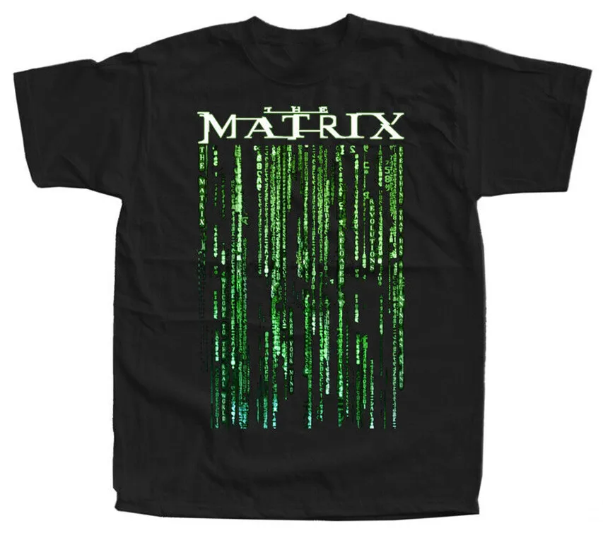 

The MATRIX Poster T-SHIRT Revolutions Keanu Reeves Sizes S 3XL 100% Cotton 2019 New Arrival Men'S Fashion Harajuku T Shirt