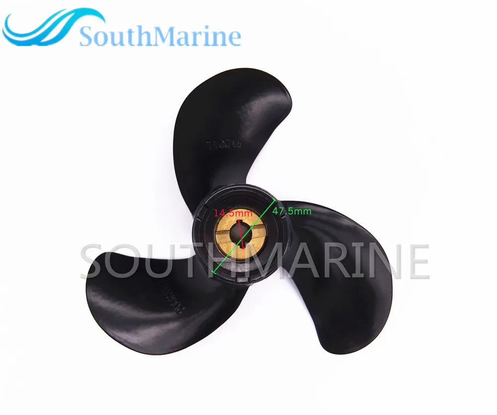 Barco a Motor da Hélice de Alumínio Motores de Popa 2 para Honda Bf5 Acidente Vascular Cerebral 2 7 - 8x7 1 4-5hp 3 Automóveis e motos