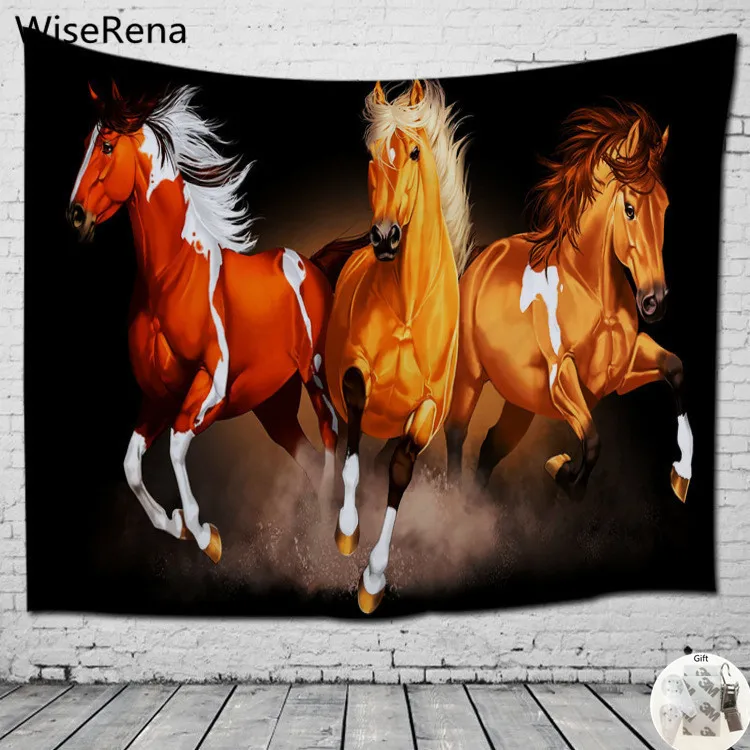 Настенный 3D гобелен с рисунком лошади 5 видов|hanging tapestry|wall hanging tapestrywall tapestry |