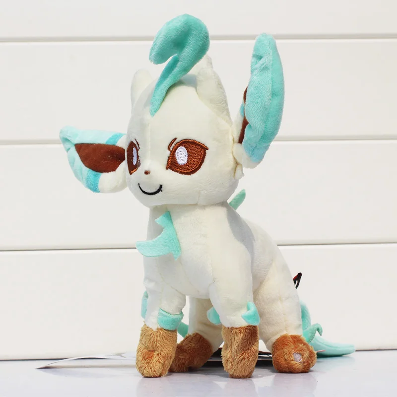 20 см Плюшевые игрушки Umbreon Eevee Espeon Jolteon Vaporeon Flareon Glaceon Leafeon животные мягкие куклы - Цвет: 3 Leafeon