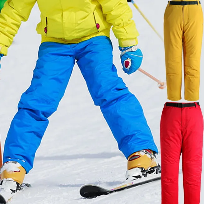 

Kids Outdoor Skiing Pants Winter Warm Waterproof Windproof Cotton Sport Pants Adventure Skating Camping Climbing Hiking Pants