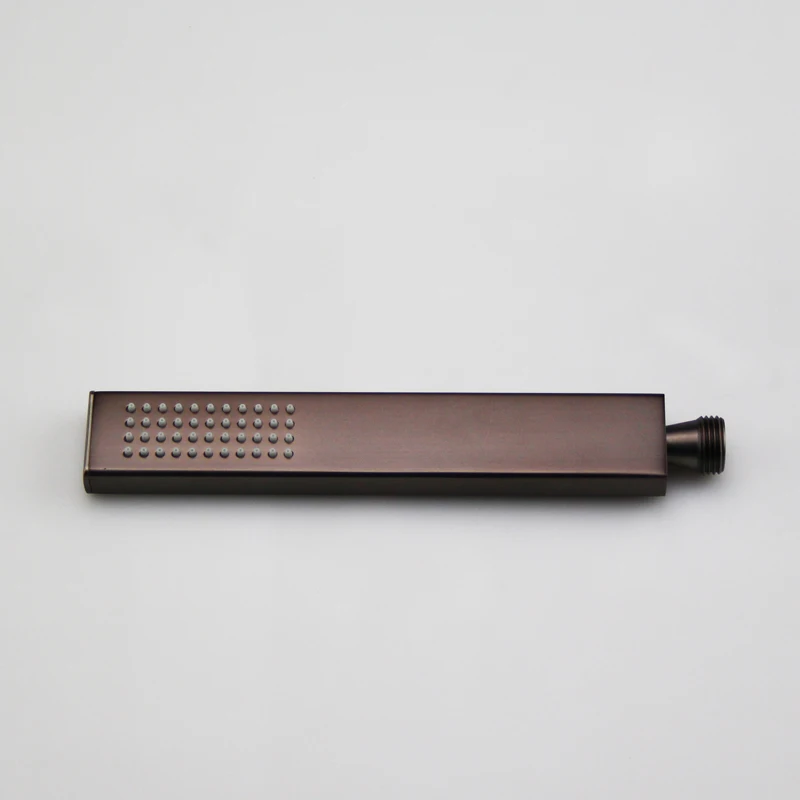 Oil Rubbed Bronze Shower Faucets Set Rainfall Waterfall Shower Heads ORB Bathroom Showers Wall Mounted Rain Hand Hold Shower