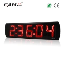 Ganx 5 5 digits Waterproof Led racing timer with red color large square font b