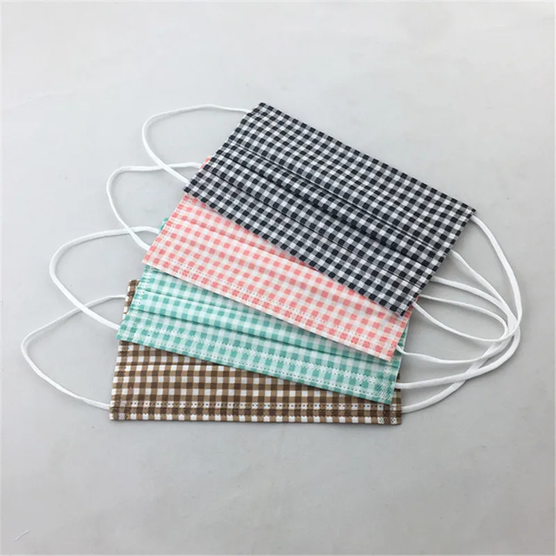 

10pcs/pack 3-Layer Disposable Masks Anti-fog Haze Dust Masks Outdoor Activities Nonwoven Mouth Mask