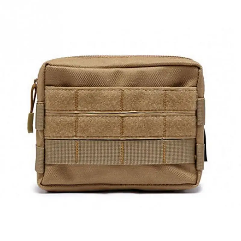 Тактическая Военная камуфляжная нейлоновая поясная сумка, поясная сумка для отдыха на открытом воздухе, кемпинга, пеших прогулок, держатель для ключей для телефона, сумка для спортивного ремня - Цвет: Хаки