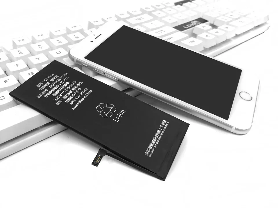 Новинка KHP батарея для телефона iPhone 6S плюс емкость 2750 мАч ремонтные инструменты 0 цикл Замена батареи наклейка