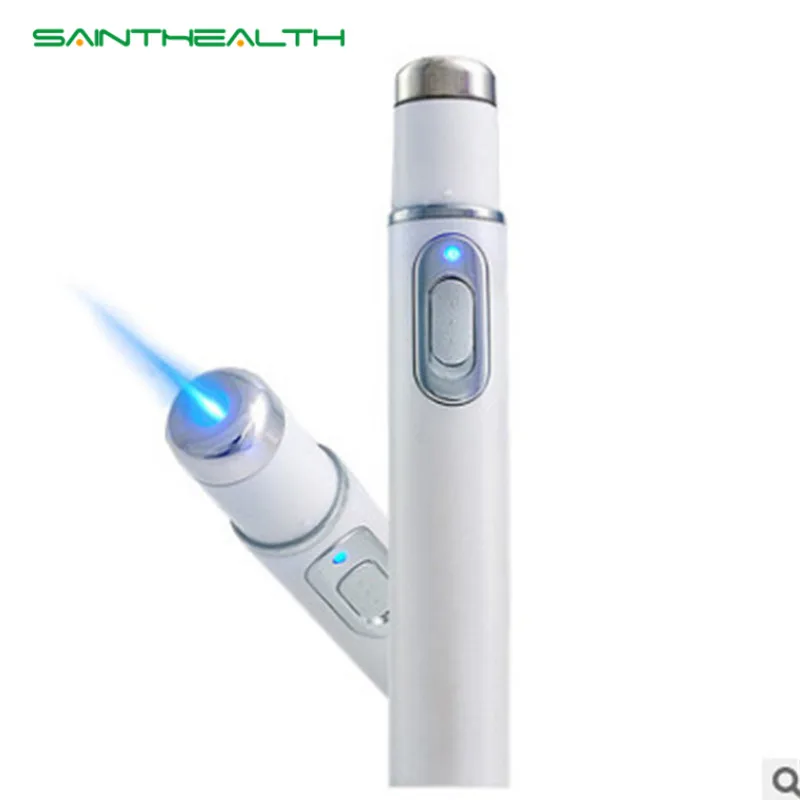 

KD-7910 Acne Laser Pen Portable Wrinkle Removal Machine Durable Soft Scar Remover Device Blue Light Therapy Pen Massage Relax