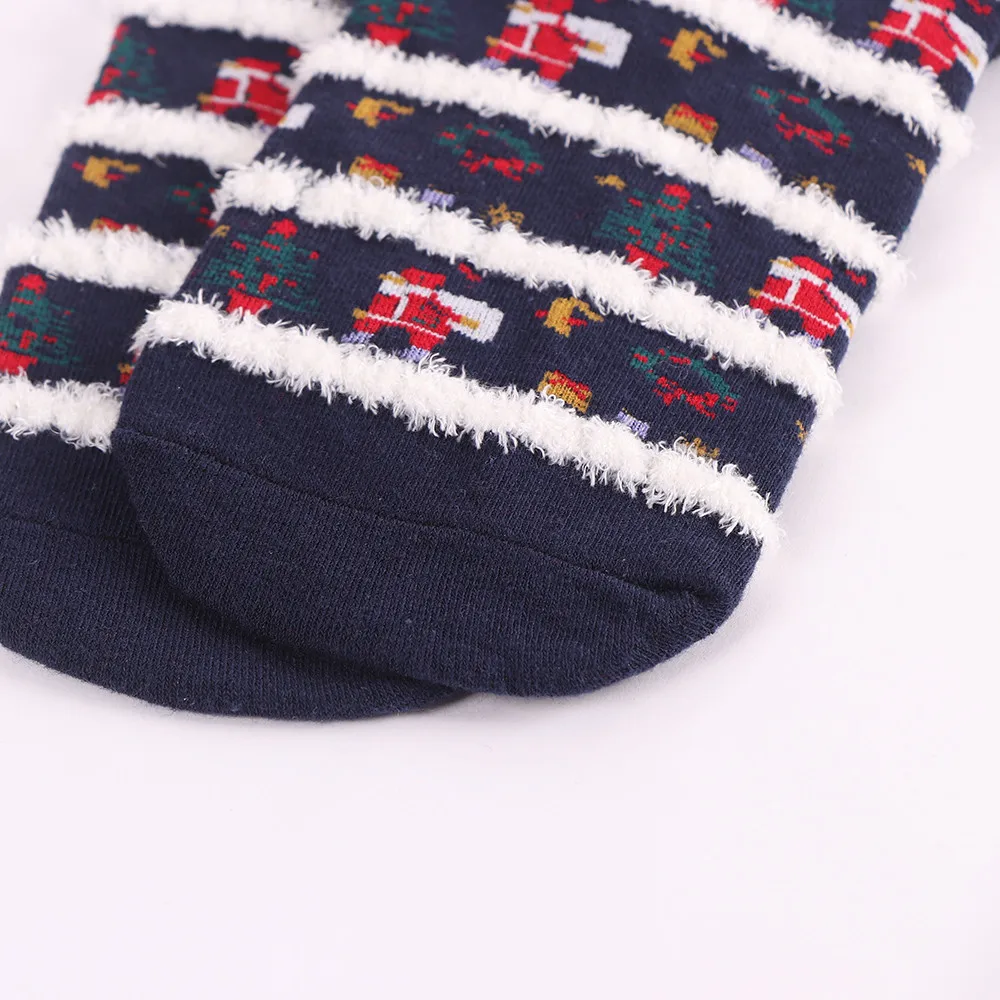 Женские носки, 3 пары, рождественские женские хлопковые носки, разноцветные женские зимние носки, новые стильные короткие хлопковые носки