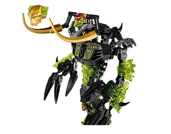 Цена Bevle 2017 XSZ 614 Биохимический воин Bionicle умарак Разрушитель строительный блок игрушки совместим с Bela Bionicle 71316