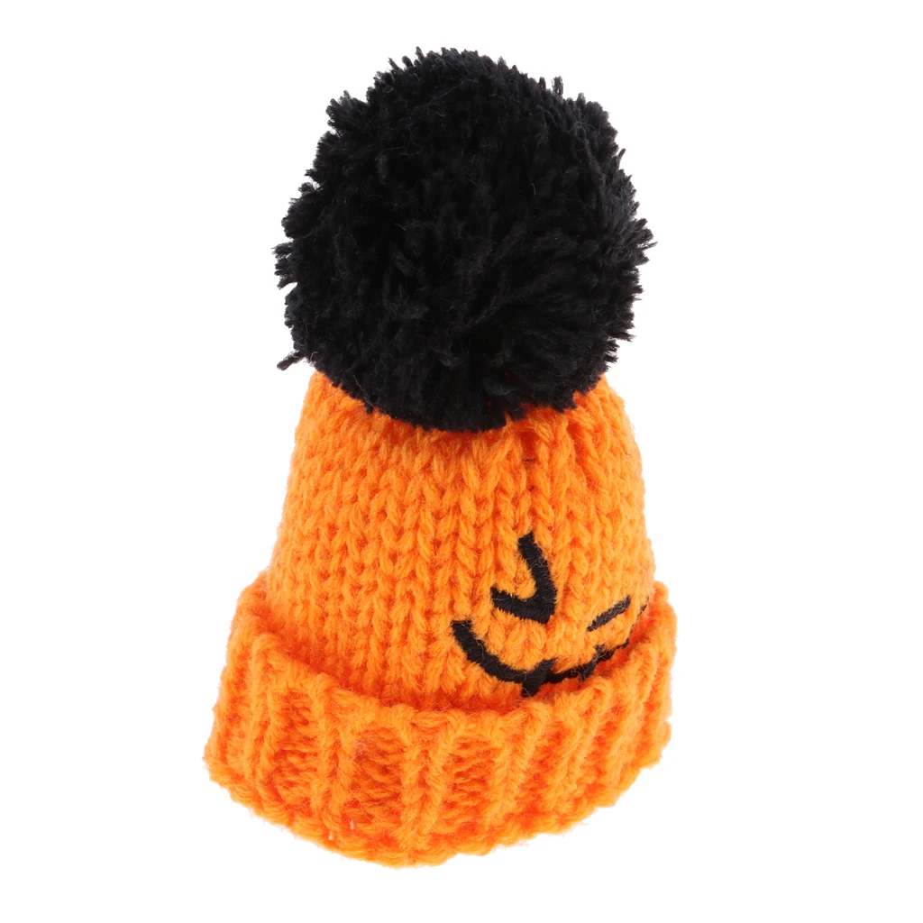 Lovely Knitted Pumpkin Beanie Hat Ski Cap Winter Garment For 12inch Girl Dolls for Kurhn Sweater Clothes Accessories