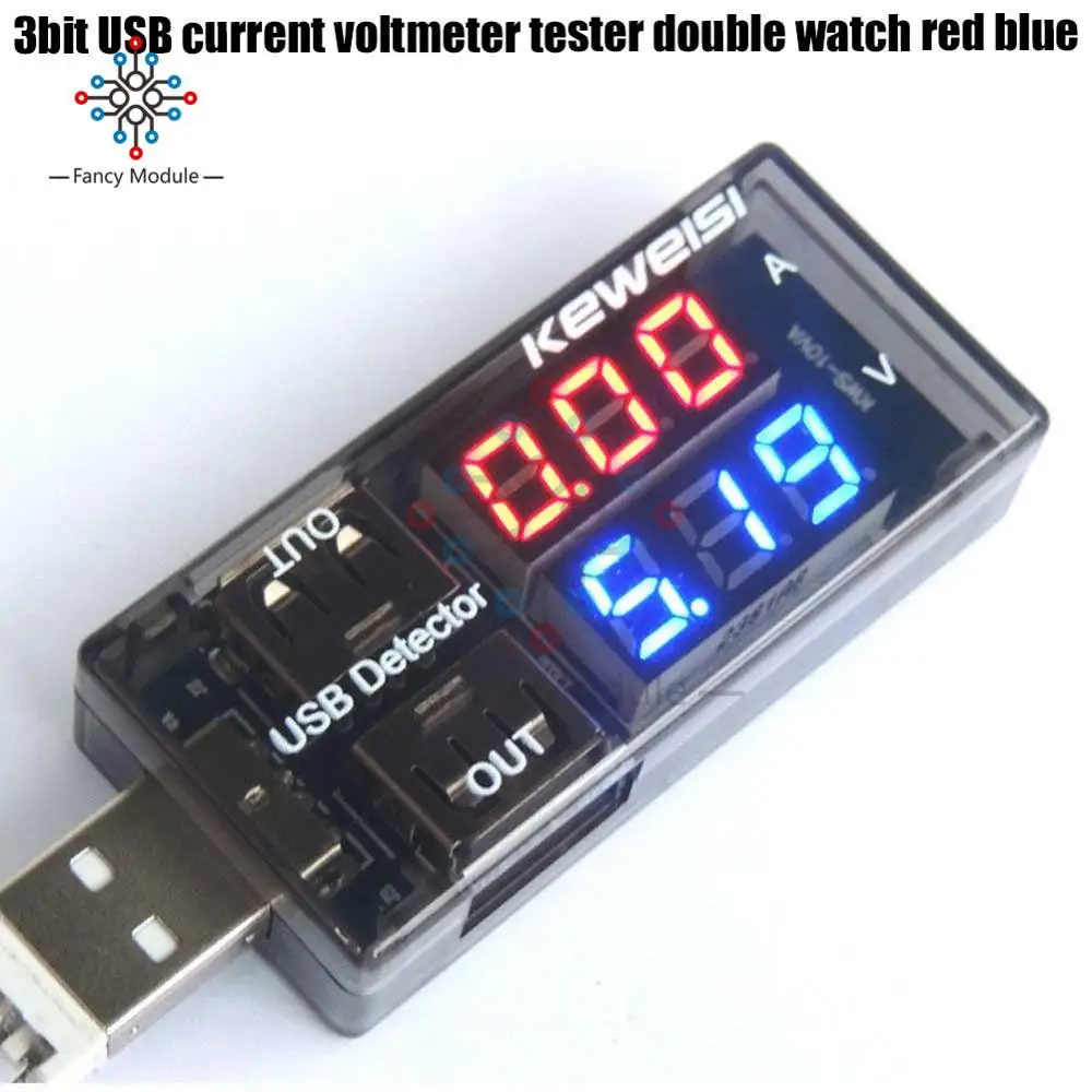 Diymore USB зарядное устройство Doctor измеритель напряжения тока Рабочее время