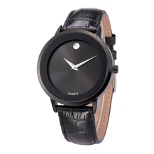 Simple Watches Men Leather Band Black Hand Watch Male Top Famous Brand Luxury Clock Quartz Relogio