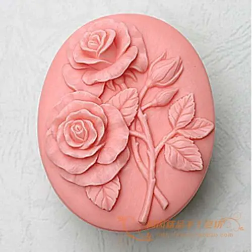 

Flower Rose Silicone Soap mold DIY Handmade Craft 3d soap molds S007
