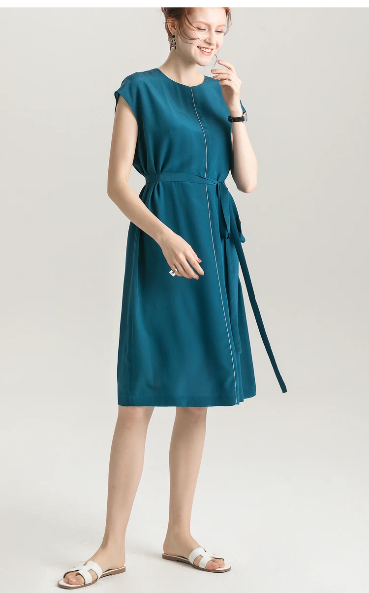 Suyadream mulheres vestido de seda 100% real
