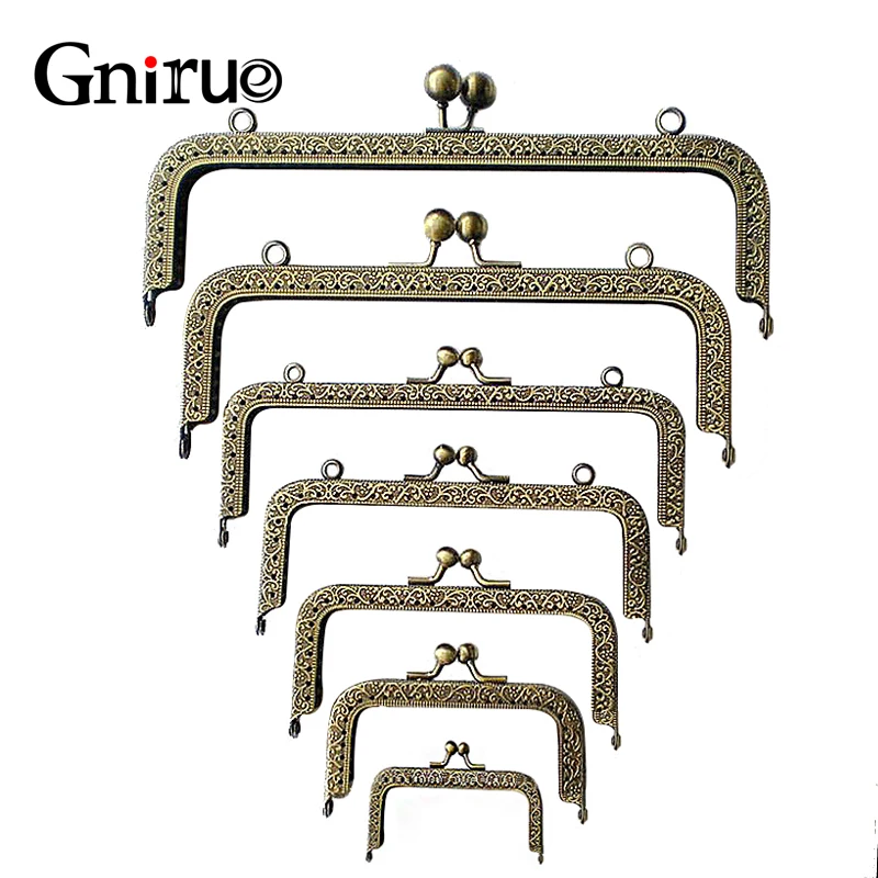 5pcs/Lot Wholesale 6.5-20.5cm Arch Metal Purse Frame Handle for  DIY Clutch Bag Handbag Accessories Making Kiss Clasp Lock Hardw 5pcs lot wholesale 6 5 20 5cm arch metal purse frame handle for diy clutch bag handbag accessories making kiss clasp lock hardw