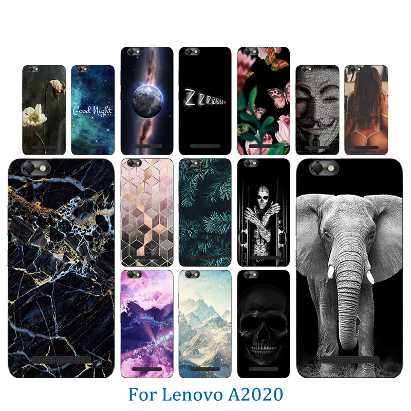 Soft TPU Case Cover For Lenovo Vibe C A2020 Hook Pattern Phone Bags A2020a40 DS A 2020 Shell |