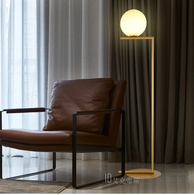 Nordic stand lamp floor lights Modern glass ballpersonality bedroom ... Nordic stand lamp floor lights Modern glass ballpersonality bedroom ...