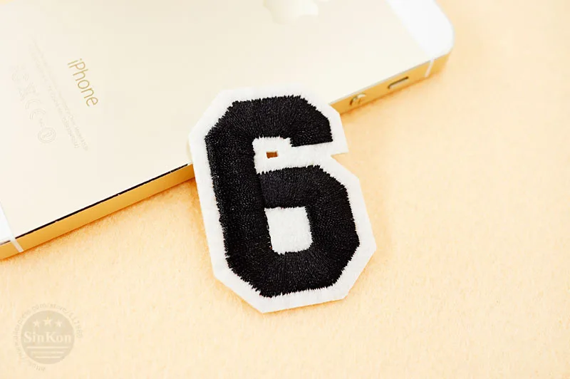Number: 0 1 2 3 4 5 6 7 8 9 Size:3.8*5cm Patch Embroidered Applique Sewing Clothes Stickers Garment Apparel Accessories Synthetic Leather
