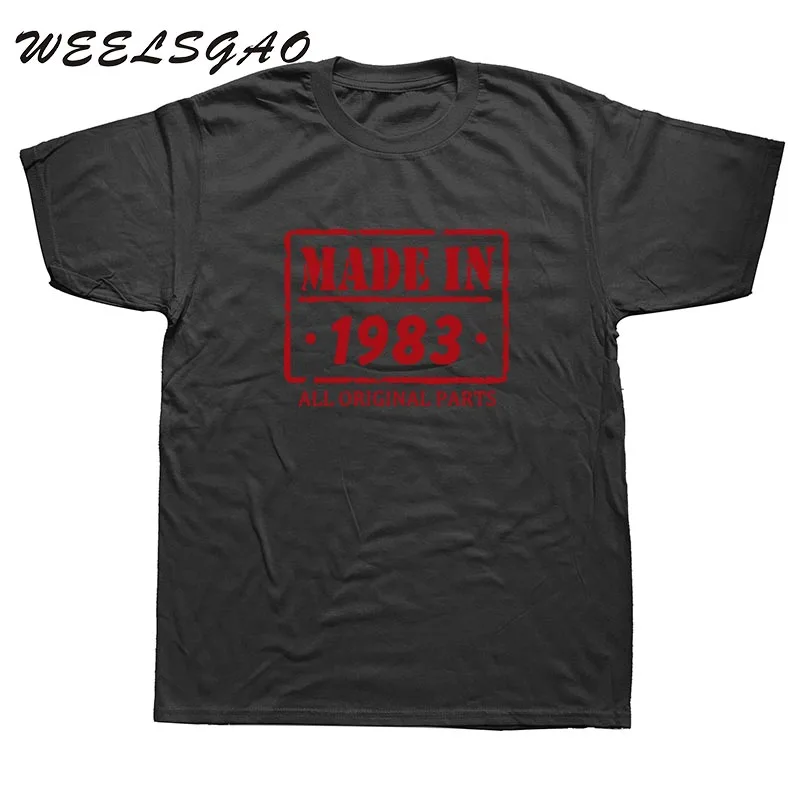 WEELSGAO 33rd Birthday T Shirt Made In 1983 Mens Funny T SHIRT 2018 mens clothing WEELSGAO 33rd Birthday T Shirt Made In 1983 Mens Funny T SHIRT 2018 mens clothing