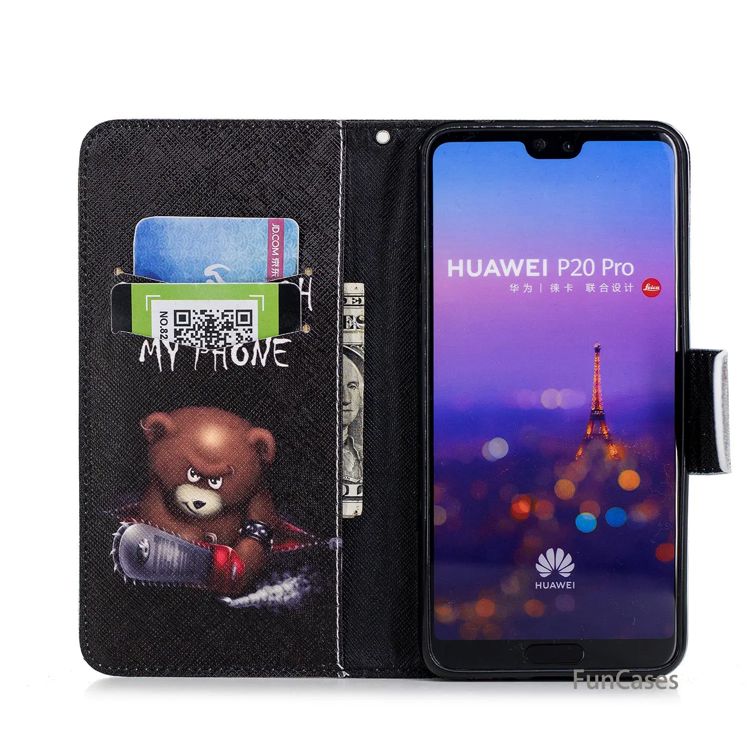 Чехол книжка со смайликом для мобильного телефона Huawei P20 Pro мягкая задняя крышка
