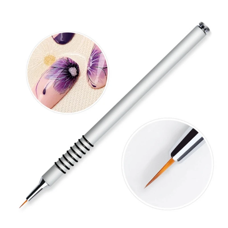 

7mm Nail Liner Brush Handle Drawing Painting Pen Brushes Manicure Nails Art Tool
