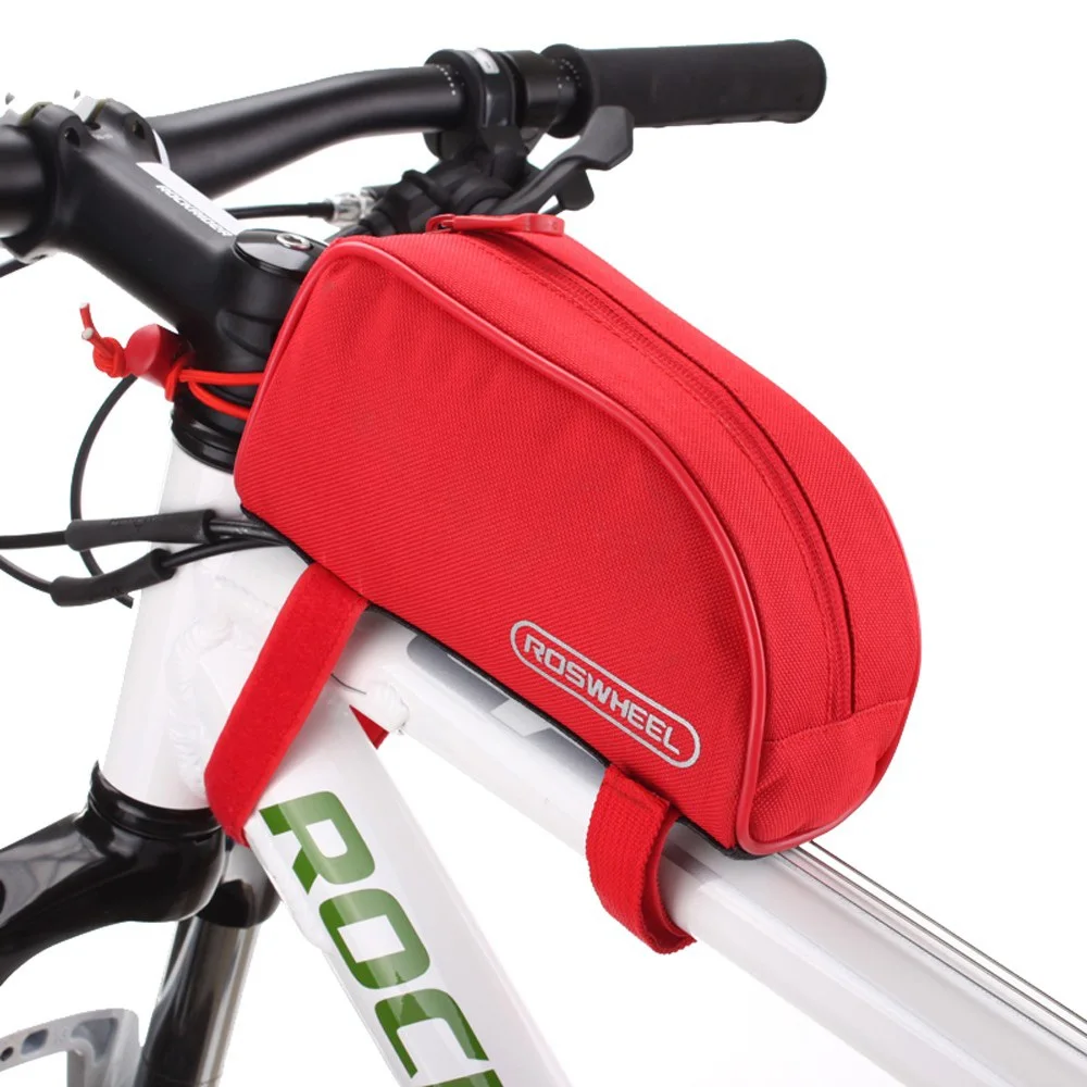 Новое поступление 1l Roswheel Открытый горный Велосипедный Спорт Велоспорт Рамки спереди ПВХ труба сумка MTB велосипеда мешок 12654 красный/синий /черный/желтый - Цвет: As Shown